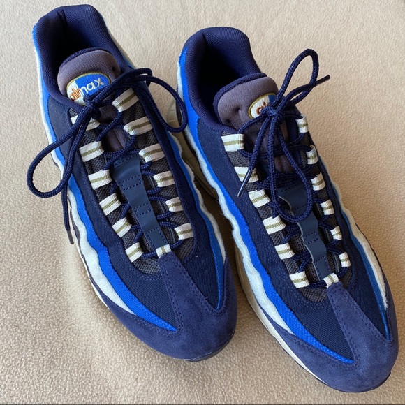 air max 95 blackened blue light cream